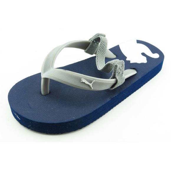 PUMA Toddler Sz 10-11Medium Gray Flip Flops Synthetic - Picture 1 of 6